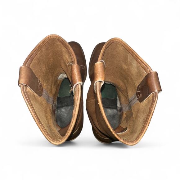 Vintage Men's Cowboy Boots Elastomeric Fibre Insole Composition Toe Sz 6.5 D - Picture 7 of 9